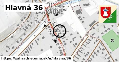 Hlavná 36, Záhradné