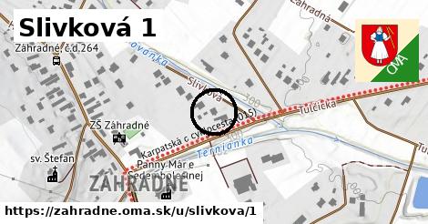 Slivková 1, Záhradné