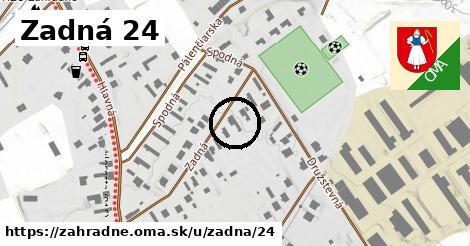 Zadná 24, Záhradné