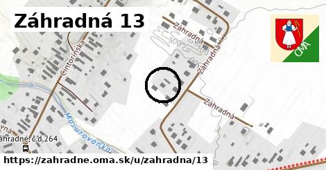 Záhradná 13, Záhradné