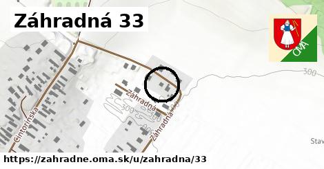 Záhradná 33, Záhradné