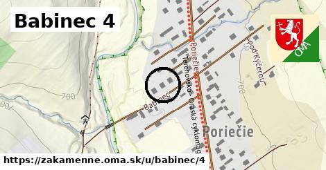 Babinec 4, Zákamenné