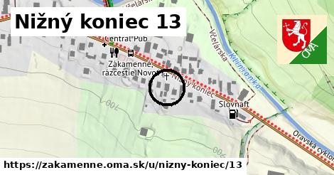 Nižný koniec 13, Zákamenné