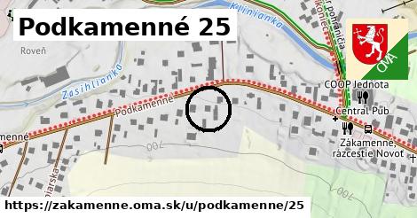 Podkamenné 25, Zákamenné