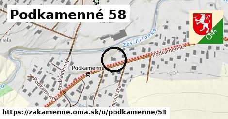 Podkamenné 58, Zákamenné