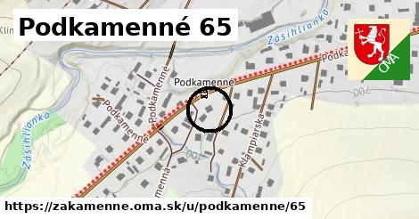 Podkamenné 65, Zákamenné