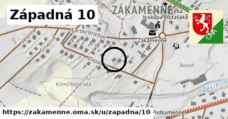 Západná 10, Zákamenné