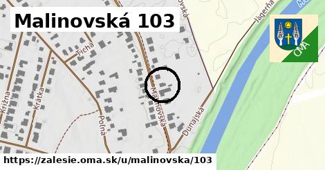 Malinovská 103, Zálesie