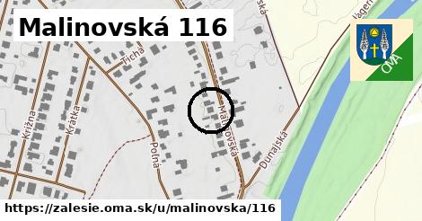 Malinovská 116, Zálesie