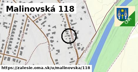 Malinovská 118, Zálesie