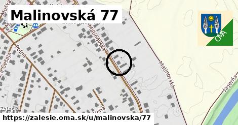 Malinovská 77, Zálesie