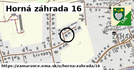 Horná záhrada 16, Zamarovce