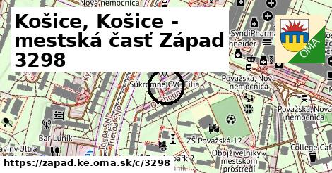 Košice, Košice - mestská časť Západ <span class="supisne">3298</span>