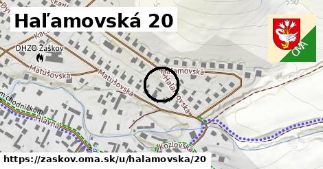 Haľamovská 20, Žaškov