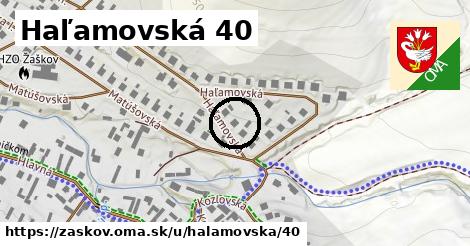 Haľamovská 40, Žaškov