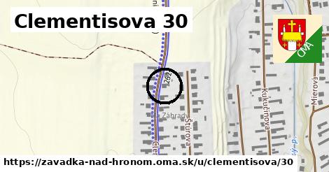 Clementisova 30, Závadka nad Hronom