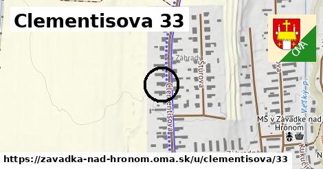 Clementisova 33, Závadka nad Hronom