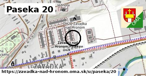 Paseka 20, Závadka nad Hronom