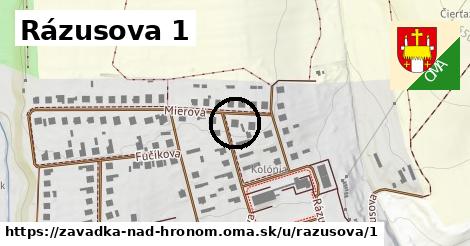 Rázusova 1, Závadka nad Hronom