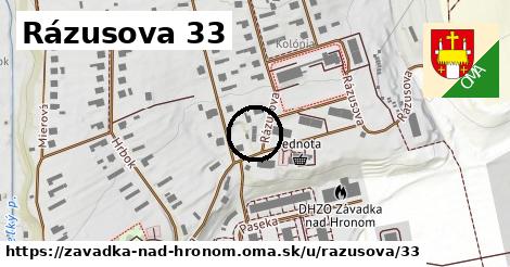 Rázusova 33, Závadka nad Hronom