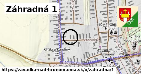 Záhradná 1, Závadka nad Hronom