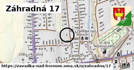 Záhradná 17, Závadka nad Hronom