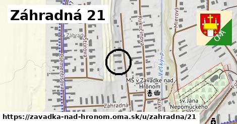 Záhradná 21, Závadka nad Hronom