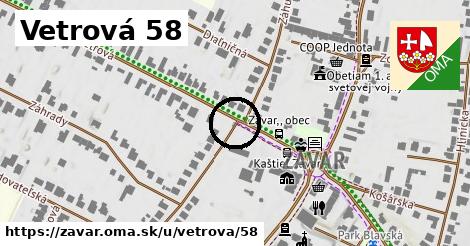 Vetrová 58, Zavar