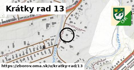 Krátky rad 13, Zborov