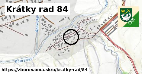 Krátky rad 84, Zborov