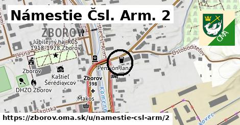 Námestie Čsl. Arm. 2, Zborov