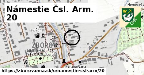 Námestie Čsl. Arm. 20, Zborov