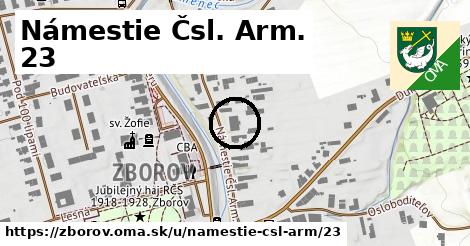 Námestie Čsl. Arm. 23, Zborov