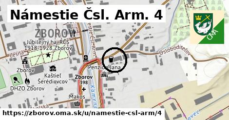 Námestie Čsl. Arm. 4, Zborov