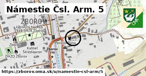 Námestie Čsl. Arm. 5, Zborov