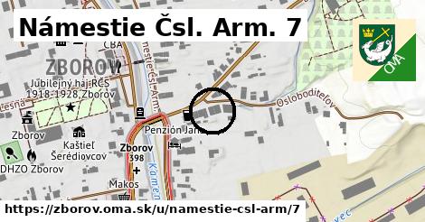 Námestie Čsl. Arm. 7, Zborov