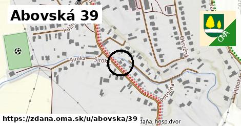 Abovská 39, Ždaňa