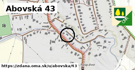 Abovská 43, Ždaňa