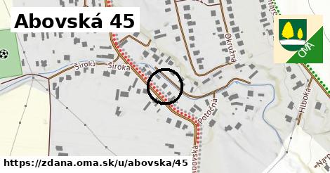 Abovská 45, Ždaňa