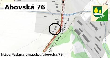 Abovská 76, Ždaňa