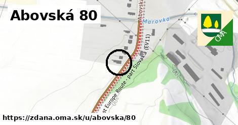 Abovská 80, Ždaňa