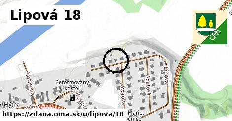 Lipová 18, Ždaňa