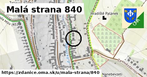 Malá strana 840, Ždánice