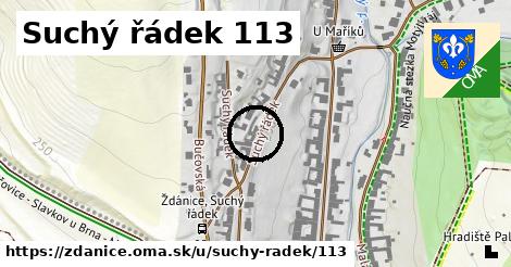 Suchý řádek 113, Ždánice