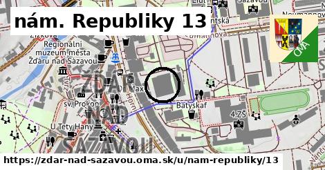 nám. Republiky 13, Žďár nad Sázavou