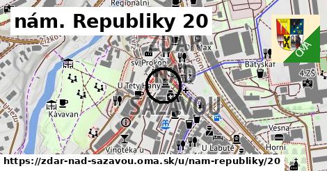 nám. Republiky 20, Žďár nad Sázavou