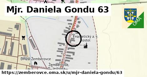 Mjr. Daniela Gondu 63, Žemberovce