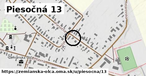 Piesočná 13, Zemianska Olča