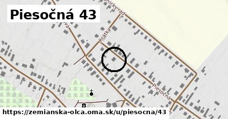 Piesočná 43, Zemianska Olča