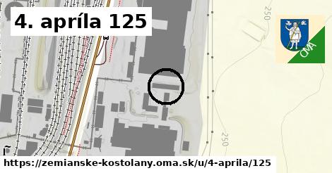 4. apríla 125, Zemianske Kostoľany